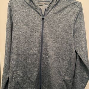 American Giant performance tech Blue Zip-Up Hoodie small
